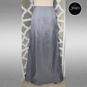 Jovani Silver/Gray Formal Maxi Floor Length Hi-Low Lined Skirt Size 12